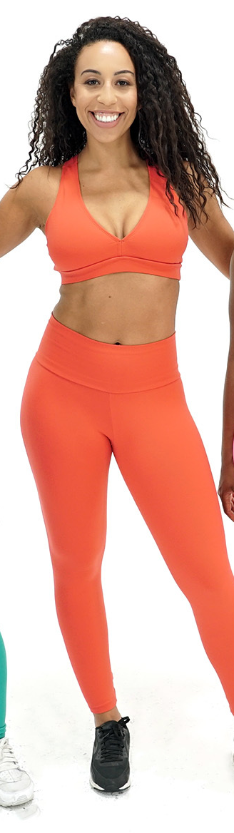 Chloe and Maud - Unilove Sports Bra & Legging Set - Orange