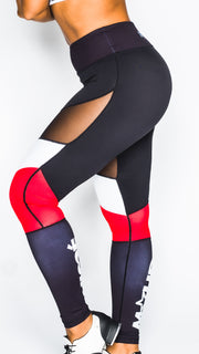 Chloe & Maud - Athleisure With Red Stripe Leggings